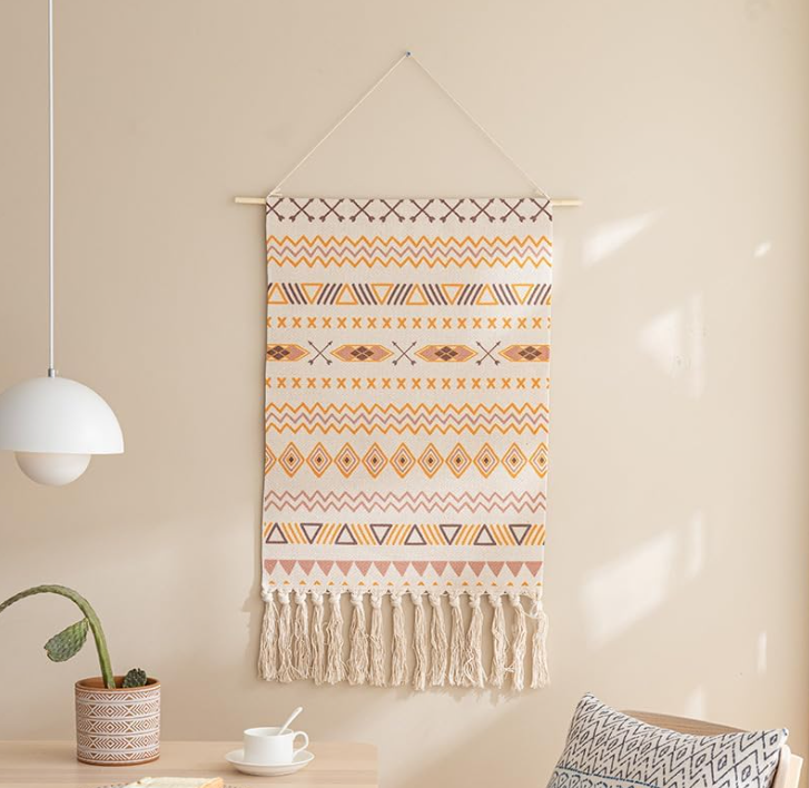 Cotton Abstract Geometric Wall Hanging Decor