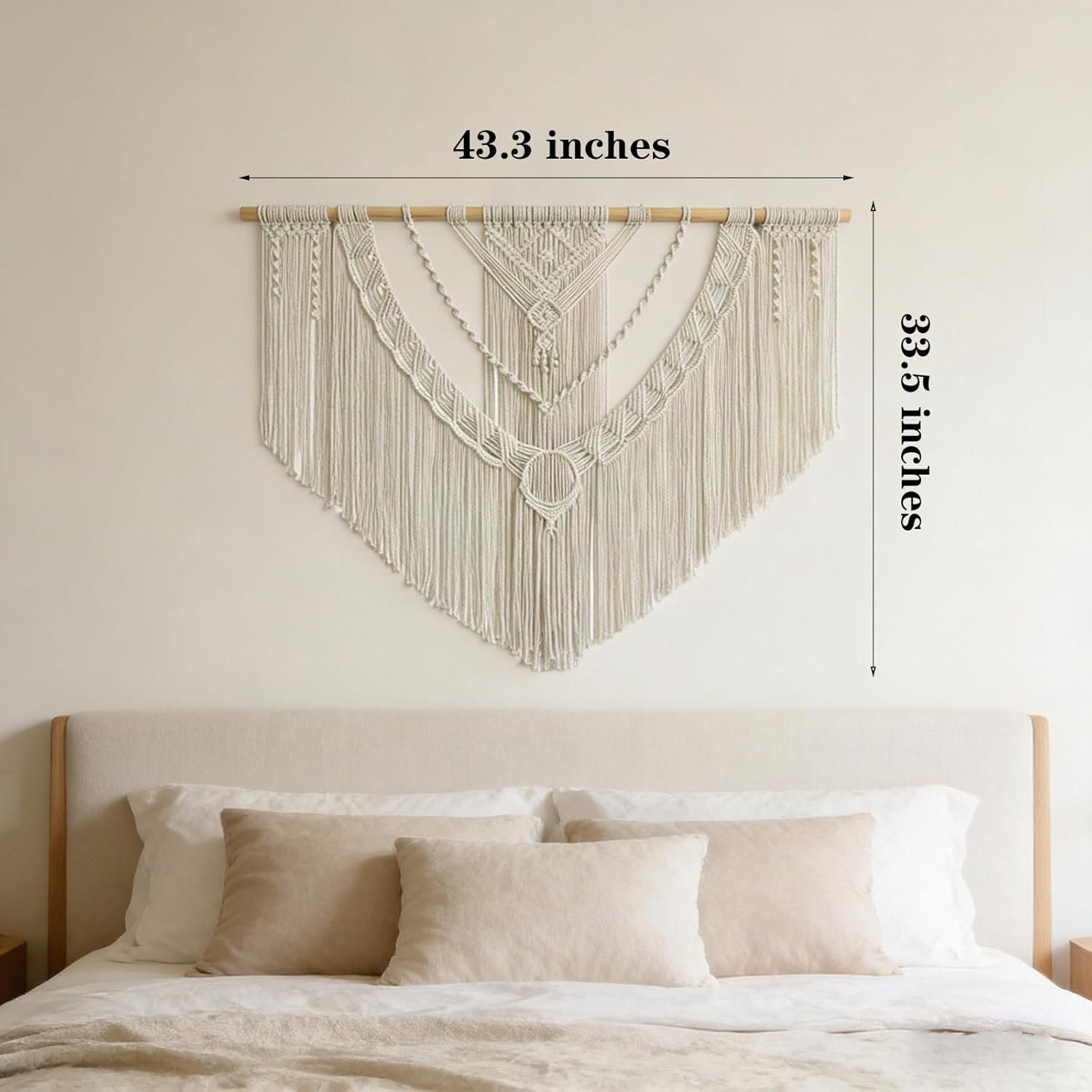 Geometric Woven Wall Hanging Decor - Image 2