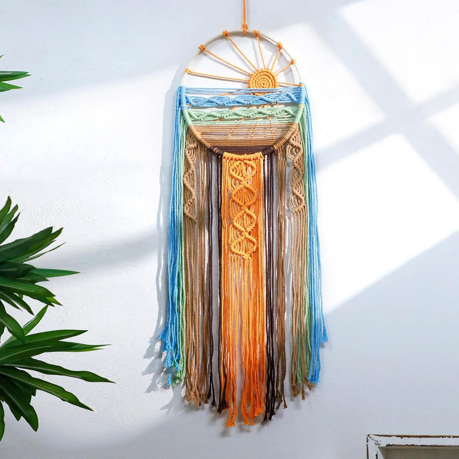 Sunset Style Woven Wall Hanging Decor