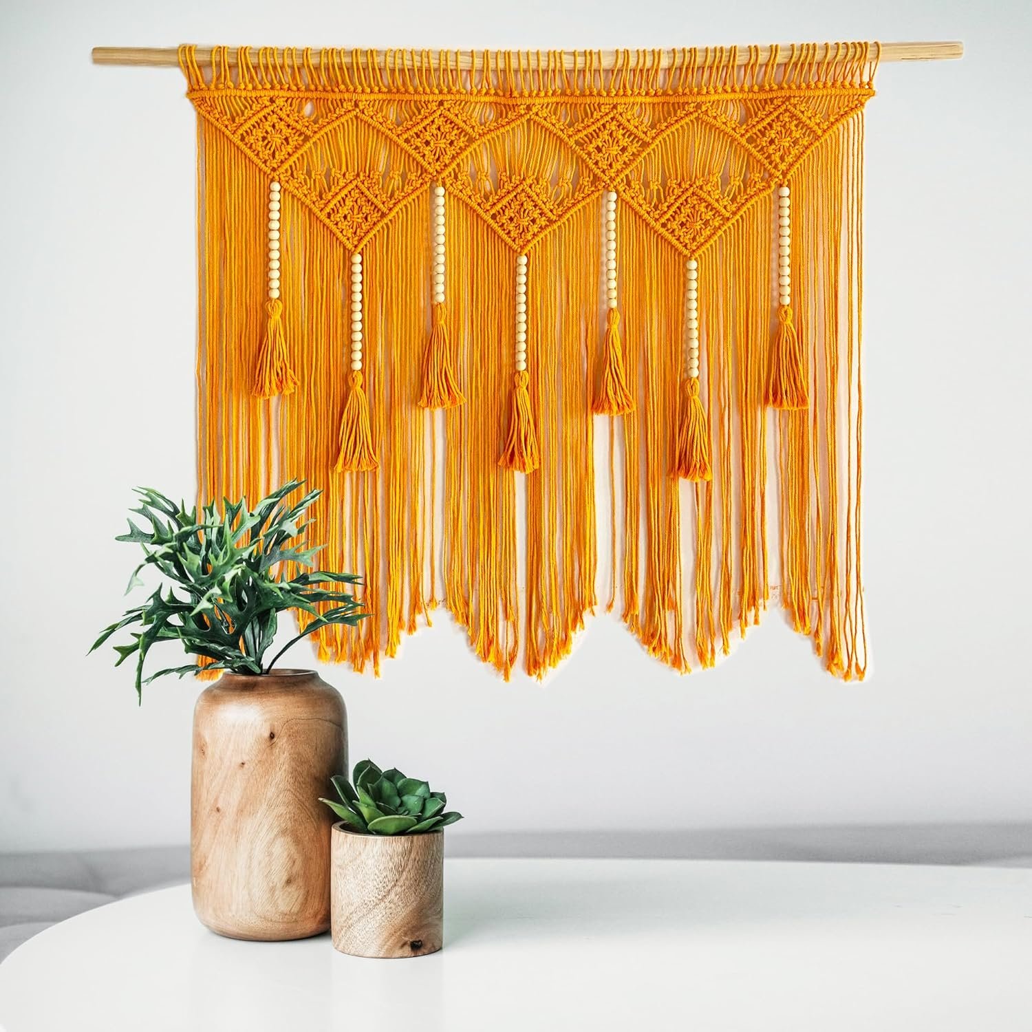 Woven Wall Hanging With Tassels