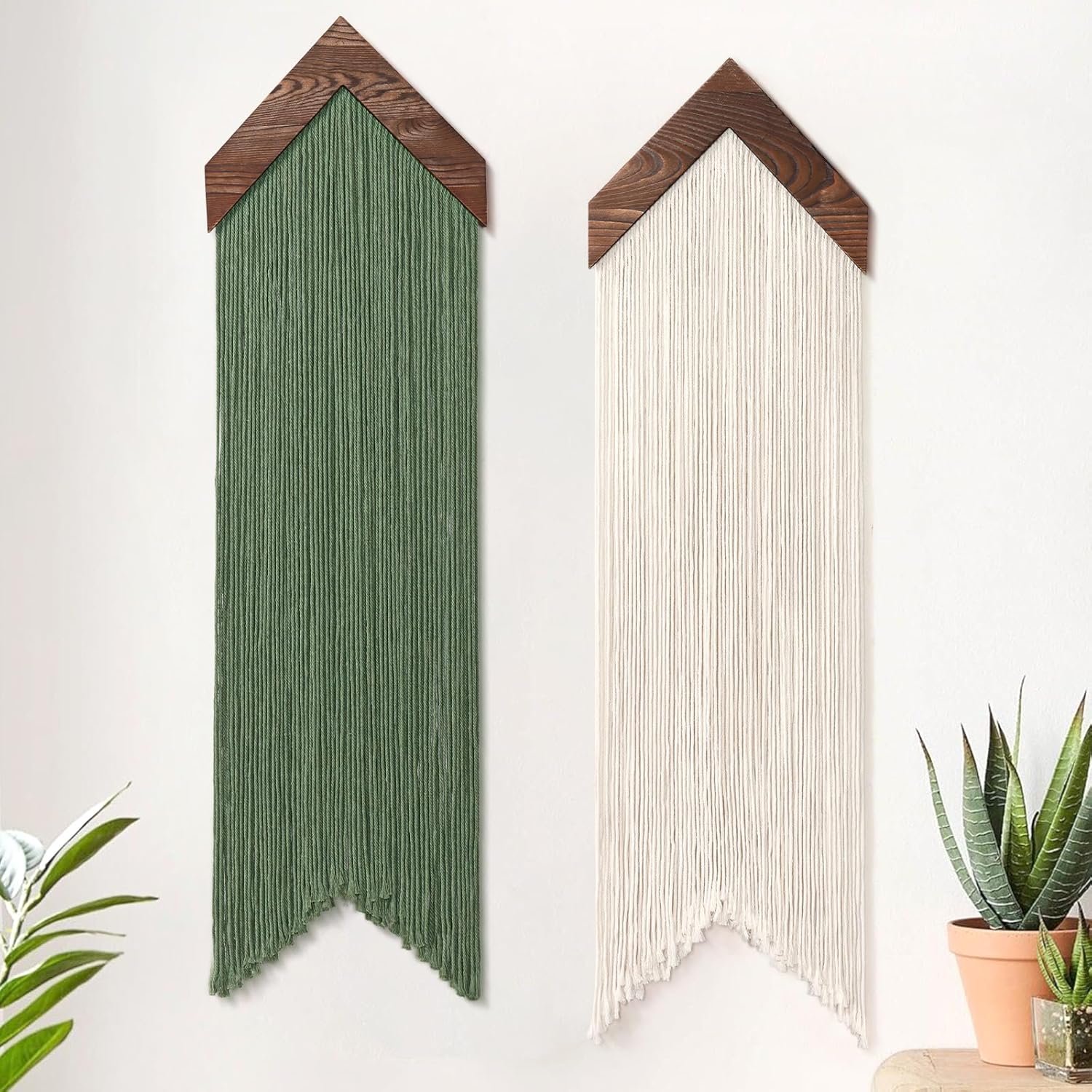 Two Piece Tassel Wall Hanging Set
